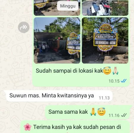 Pengiriman Papan Bunga Duka Muncul