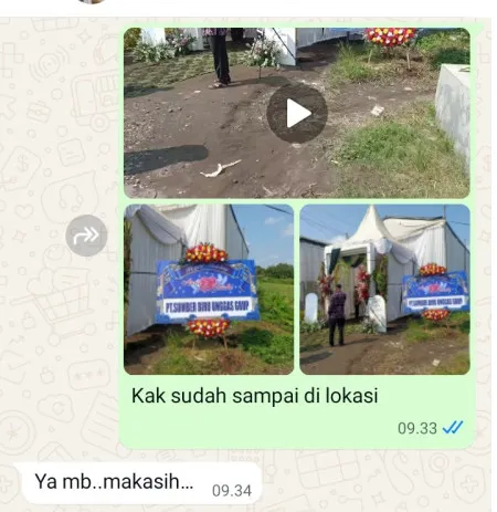 Pengiriman Karangan Bunga Muncul