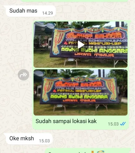 Pengiriman Papan Bunga Muncul