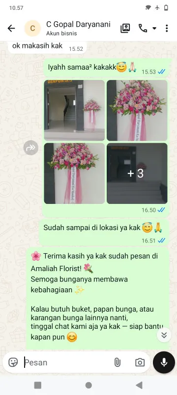 Pengiriman Karangan Bunga Muncul